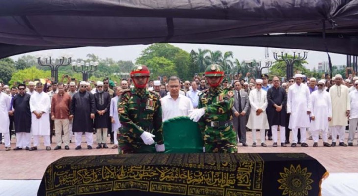 সাবেক প্রতিমন্ত্রী মিজানুর রহমান সিনহার জানাজায় প্রধানমন্ত্রীর অংশগ্রহণ